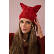 Kesi Cap with fleece Rabbid K237 raspberry