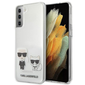 Karl Lagerfeld KLHCS21MCKTR Samsung Galaxy S21+ Plus hardcase Transparent Karl & Choupette