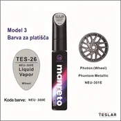 Korekturni svinčnik za Tesla platišča in pokrove – 12 ml – Barva vozila: TES-26 Liquid Vapor