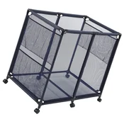VEVOR Posoda za shranjevanje ob bazenu 93.5x61x90.4 cm modra