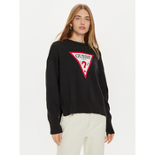 GUESS JEANS Pulover  temno rdeča / črna / bela