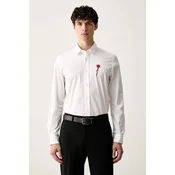 HUGO Srajca Emero 50566268 Bela Relaxed Fit