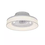 Stropni ventilator bijeli s efektom zvijezda 47 cm uklj. LED prigušiva s daljinskim upravljacem - Emily