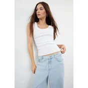 Trendyol Milla Ženska majica TWOSS24AL00060, Bela