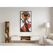 Wallity Dekorativna uramljena slika, 40x68cm, Šarena