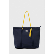 Torba Tommy Jeans boja: tamno plava