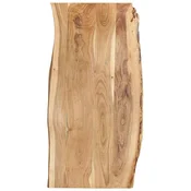 Vidaxl Mizna plošča trden akacijev les 118x(50-60)x2,5 cm