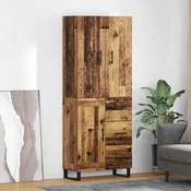 Highboard s ladicama 2 pcs Staro drvo 69,5 x 34 x 180 cm
