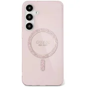 1 to 3 Guess Ovitek Glitter Circle Classic Logo Za Magsafe Za Samsung Galaxy S25