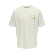Only & Sons Majica Rylan  svetlo zelena / rdeča / bela