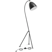 Uniprodo Metalna talna svetilka z nastavljivim senčnikom E27 125 cm