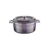 Saucepan, cast iron, 20cm/2.82L, Trendy, Purple - LAVA