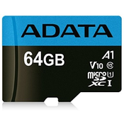 ADATA MicroSDXC kartica 64GB Premier UHS-I Class 10 + SD adapter