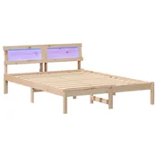 Vidaxl Konstrukcija postelje Rjava 120 x 190 cm Masivno borovo les