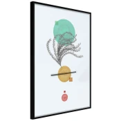Poster - Geometric Installation with a Plant 20x30