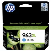 HP 963-XL (3JA27AE#301), originalna kartuša, azurna, 22.92ml, Za tiskalnik: HP OFFICEJET PRO 9012, HP OFFICEJET PRO 9014, HP OFFICEJET PRO 9015, HP