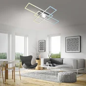 Briloner Roami LED stropna svetilka, 104x71 cm, aluminij-krom, CCT - Dnevna soba/jedilnica - Sodobni - kromiran aluminij - Kovina