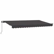 Vidaxl Retraktilna tenda Antracit 350 x 200 cm blago