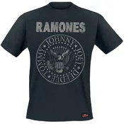 Ramones Majica Seal Hey Ho Unisex Black XL