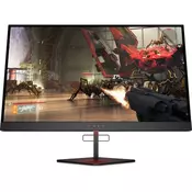 HP OMEN X 27 240Hz Gaming Display, DisplayPort cable, HDMI cable, 27 Inch QHD (2560x1440)