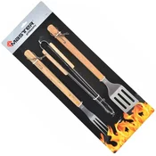 shumee MASTER GRILL SET PRIBOROV ZA ŽAR 3 KOM/LESENI ROČAJI