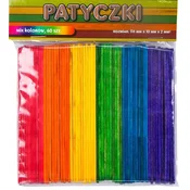 Aliga Palčke 6 barv, pakiranje 60 kosov, 114 x 10 x 2 mm
