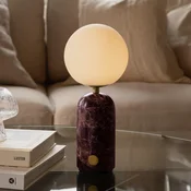Globen Lighting akumulatorska namizna svetilka Torrano, višina 27 cm, marmor - Dnevna soba/jedilnica - Skandinavski - rosso levanto, belo