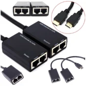 shumee HDMI podaljšek RJ45 CAT-5e/6 do 30 m