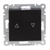 Lumina Monostabilno stikalo za rolete (vklopni kontakt) črno WL0323