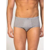 zd ZERO DEFECTS Spodnje hlačke Senior Prinstriped Egyptian cotton siva