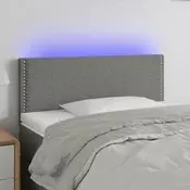 LED uzglavlje tamnosivo 90x5x78/88 cm od tkanine