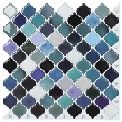 Vidaxl Ploščica Lanturn 20 szt. Modro zelen 27 x 27 cm