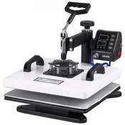 VEVOR Stroj za toplotni tisk 38x38 cm 8-v-1 Combo 360° vrtljiv digitalni nadzor