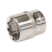 Silverline Ključ vtičnice 19 mm 3/8 HEX kratka srebrna črta