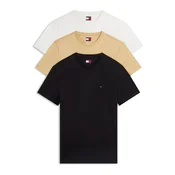 Tommy Jeans Majica bež/črna/bela