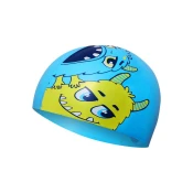 shumee Detská plavecká čiapka NQC MONSTER BLUE NILS AQUA