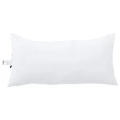 Vidaxl Vzglavnik z blazino Bela 80 x 40 x 20 cm Poliester
