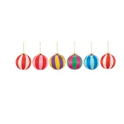 Tekstilni božični okraski v kompletu 6 ks 23,5 cm Yarn Stripe – Sass & Belle