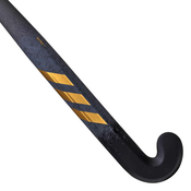 Palica za hokej na travi Estro.7 od 20% karbona s niskim nagibom za napredne odrasle crna i zlatna