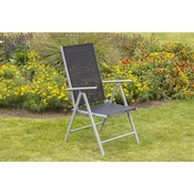 Gardenson Set Zložljivih Vrtnih Stolov Amalfi, 2 Kos, Črna