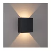 Brilagi - LED spoljašnje zidno svetlo DOUBLERAY LED/6W/230V crno IP54