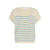 SAINT TROPEZ Pulover MilaSZ slonovina/svetlo modra