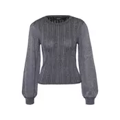 Vero Moda Petite Pulover VMTALIA  črna / srebrna