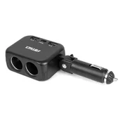 slomart AMiO avto polnilec 100W: razdelilec vžigalnika + 2x USB-A + 1x USB-C (180)