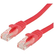 VALUE Value 21.99.0251 RJ45 omrežni kabel\, Patch kabel CAT 6 U/UTP 1.50 m rdeča 1 kos, (20420061)