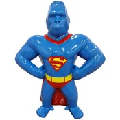 Casa Padrino luxury decorative sculpture gorilla monkey blue/red/yellow H. 75 cm - Weatherproof decorative figure - Living room decorative figure - Garden decorative figure