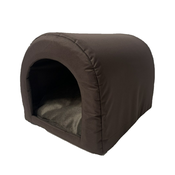 GO GIFT Dog and cat cave bed - brown - 40 x 33 x 29 cm