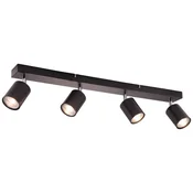 Brilliant LED-stropni reflektor Taio 4-plamenski črn 69,5 cm