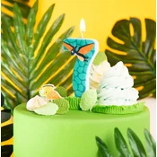 PartyPal Svečka za torto številka 7 SEDEM Dino DINOZAVER