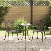 Vrtna stolica 2 pcs Bronzana 53 x 51 x 88,5cm Aluminij